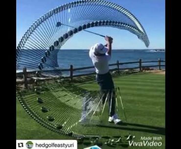 Dustin Johnson slow motion golf swing. #Bestgolfswings #alloverthegolf