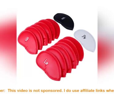 Head Covers Protector Games Sets Accessories Iron Club PU 12pcs/set Golf Exquisite