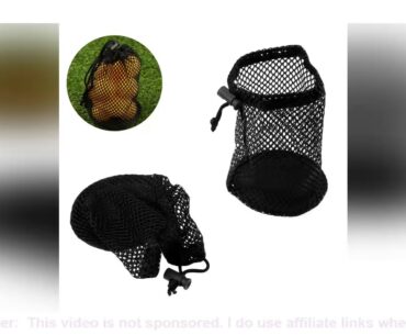 New Black Golf Balls Mesh Bag Durable Nylon Mesh Net Bag Pouch Golf Tennis 12-16 Balls Holder Stora
