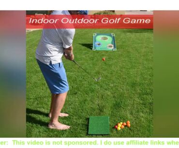 Tsang Golfing Chipping Net Cornhole Game Set, Foldable Golf Practice Net Sports for Outdoor Indoor