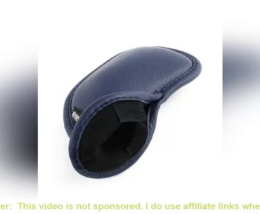 12 Pieces of Golf Iron Head Cover PU Leather Cue Protection Cover Portable and Not Easy to Fall Off