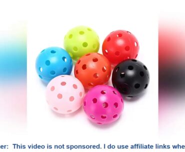 20Pcs Portable Golf Practice Training Sports Balls Whiffle Airflow Hollow for Pre-game Warm Ups Lig