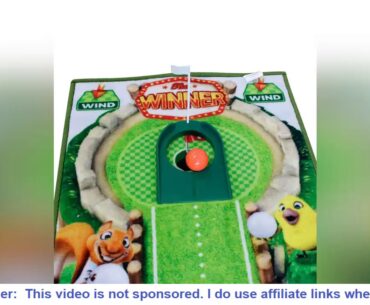 CRESTGOLF 297*51cm Golf Practice Mat Children's Putting Trainer Green Indoor Golf Hitting Mat with