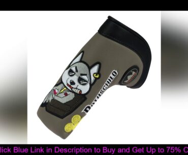 Craftsman Golf Putter Cover Blade Headcovers Magnet Closure Embroidery Waterproof