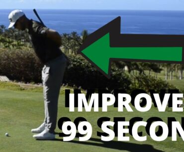 GOLF IN 99 SECONDS!! HOLE MORE PUTTS BY IMPROVING YOUR POSTURE!!