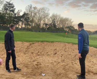 Bunker shot series - how to play the plugged lie!