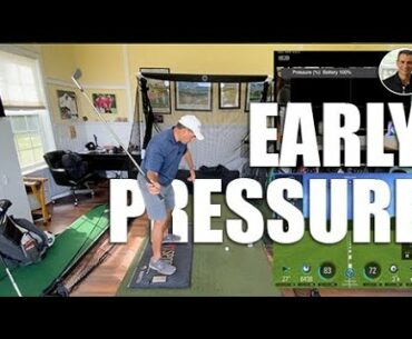 Early Pressure to Front Foot for Correct Swing Path