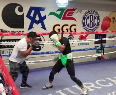 Jerwin Ancajas: training  at the World Famous Churchill Boxing Gym