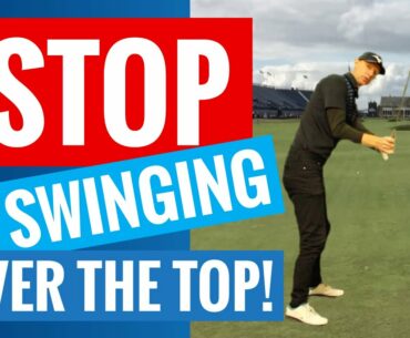 How To STOP Swinging Over The Top - Golf Fix