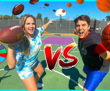 WHEEL OF TRICK SHOTS CHALLENGE vs Jenna Bandy PART 2!