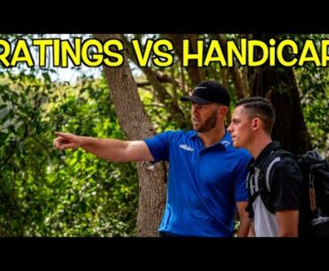 Disc Golf vs. Golf (Ratings vs. Handicap)