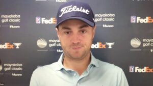 Justin Thomas says Charlie Woods talks smack like Tiger, looking to