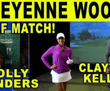 Cheyenne Woods vs Clayton Keller & Archie Bradley vs Patrick Peterson Celebrity Golf Simulator Match