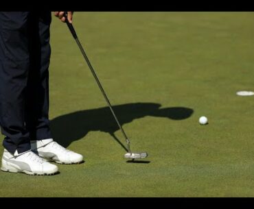 Ricky Fowler / Lifting and Hovering the Putter / Worm's-Eye View (8-2019)