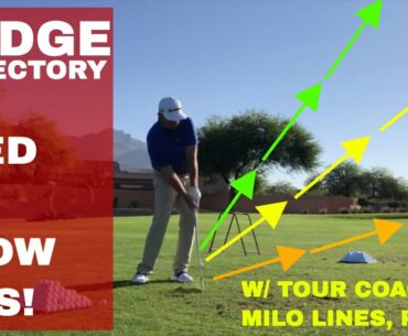 How to control Wedge Trajectory is KEY to going REALLY low MILO LINES, PGA | BE BETTER GOLF