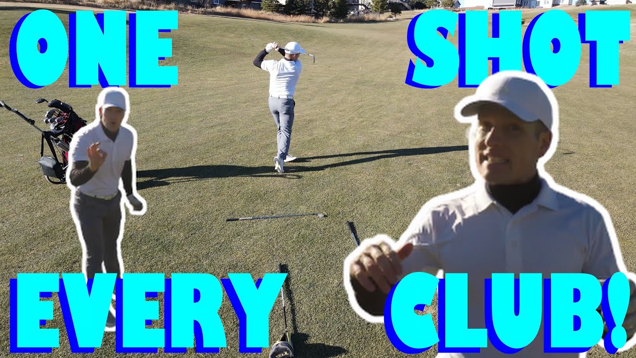 GOLF CHALLENGE: USE IT AND LOSE IT | Only allowed 1 shot per club GOLF CHALLENGE: USE IT AND LOSE IT | Only allowed 1 shot per club