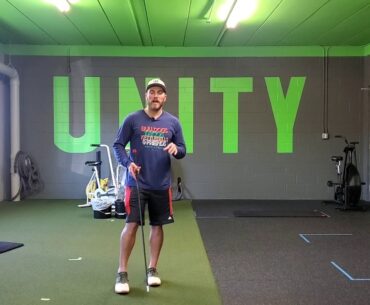 Unity Fitness - SuperSpeed C-Stick Staggered Stance Golf Swing (Dom., Trail Leg Back)