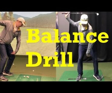 Practice Drill for More Balance in Your Golf Swing - IMPACT SNAP