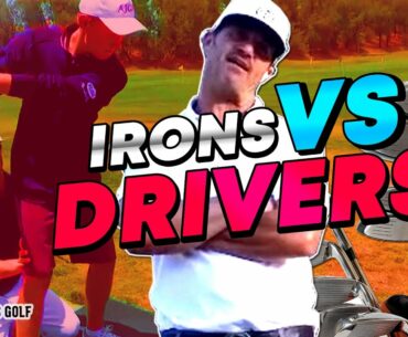 Golf Swing Grudge Match | Iron Vs Driver