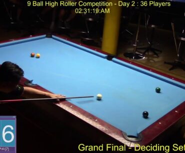 9 Ball High Roller Handicap Competition - Day 2 : 29/11/20