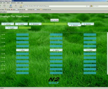 Silverlight Golf Tee Sheet Demo