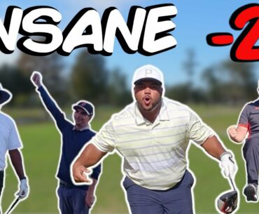 UNBELIEVABLE HOLE OUT EAGLE TWICE (Does OTF Win The 4 Man Scramble?)