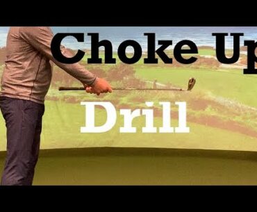 Choke Up / Grip Down Drill for a Better Golf Swing - IMPACT SNAP