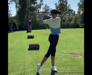 US Women’s Open Week . Nelly Korda 8 iron golf swing motivation. #shorts #alloverthegolf