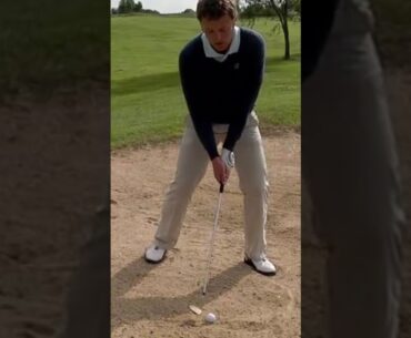 Bunker Shot Tips Ball Above Feet #shorts