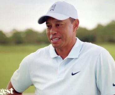Tiger says his son is “chirpy” and has used his lines against him...