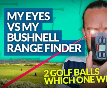 BUSHNELL RANGE FINDER REVIEW: Laser Range Finder vs The Naked Eye [STROKEPLAY CHALLENGE] Conwy Part1