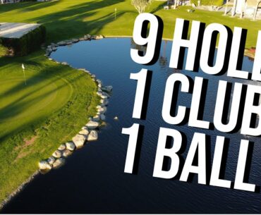 911 Challenge | 9 HOLES 1 CLUB 1 BALL | Shoot Even Par or Better! | AND My Sister Plays Golf?