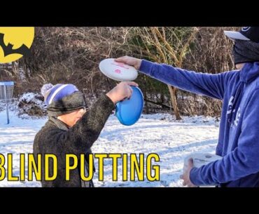 BLIND BACKYARD PUTTING!! Vlogmas Day 10