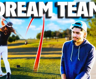 THE DREAM TEAM Challenge- Feat. STEPHEN CASTANEDA and BUBBIE GOLF- How low can we go?? (Part 1)