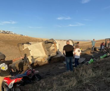 WATER TRUCK FLIPS AT 110 RACE!