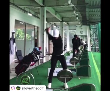 Amazing golf swing . #short #ladiesgolfswing #bestgolfswing #alloverthegolf