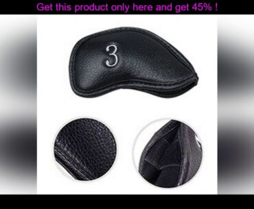 new 12 Pcs/set Portable PU Golf Club Iron Head Covers Protector Golfs Head Cover Set H58D