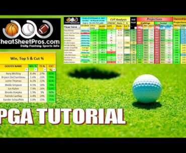 PGA Cheat Sheet Breakdown from CheatSheetPros!