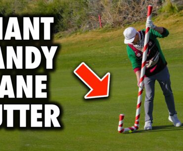 Worlds Largest Candy Cane Putter! | 3 Hole Match | Exp Golf