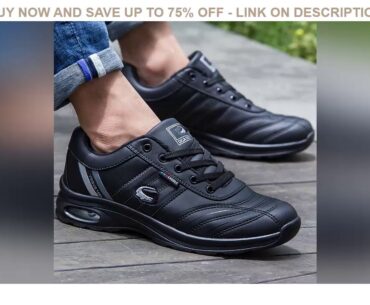 Men's Running Shoes Sport Athletic Sneakers Man Walking Gym Shoes Waterproof Leather Brand Cushion