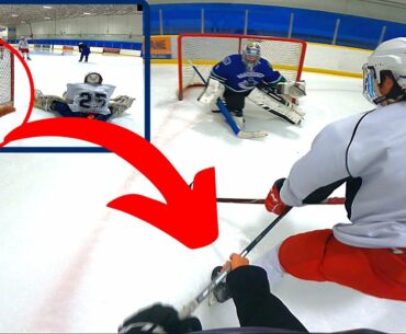 Playing Hockey with 1 GLOVE | 2 on 2 GoPro Hockey