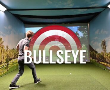 TrackMan Simulator Bullseye game