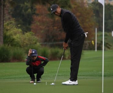 Big Cat, Little Cat: Tiger and Charlie Woods Team Up