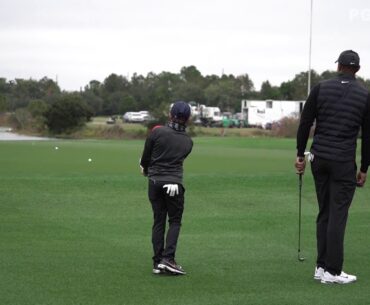 2020 PNC Championship   Thursday   Tiger and Charlie Woods Practice Round