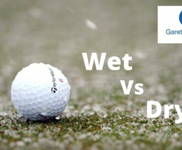 Wet golf balls Vs Dry golf balls // Test