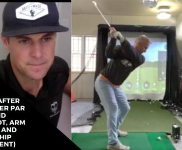 LESSON AFTER FIRST UNDER PAR ROUND (LESSON KEYS- PIVOT, ARM MOTION AND RIGHT HIP MOVEMENT)