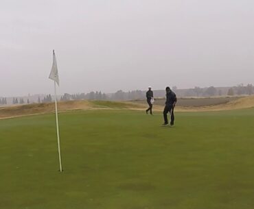 Huge Downhill Putt for BIRD!