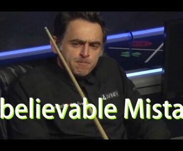 Ronnie O’Sullivan unbelievable mistake | Scottish Open Final