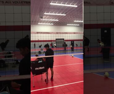 Volleyball Digging - Take One Step And Extend To The Floor To Play A Ball Hit To Your Side