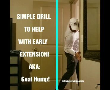 Stop "Goat Humping" Aka Early Extension - Spine Angle Golf Drill